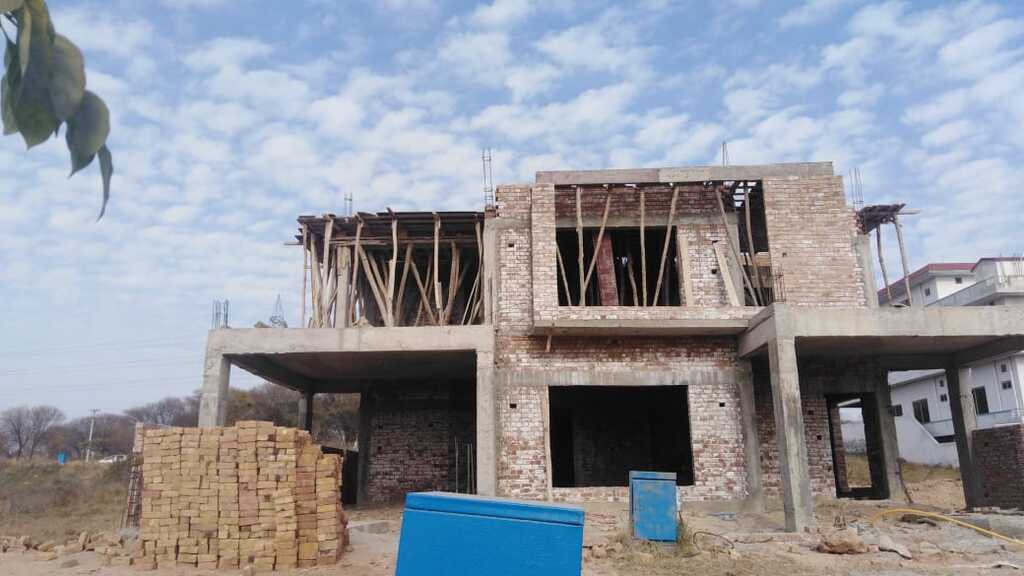 Residential construction progress